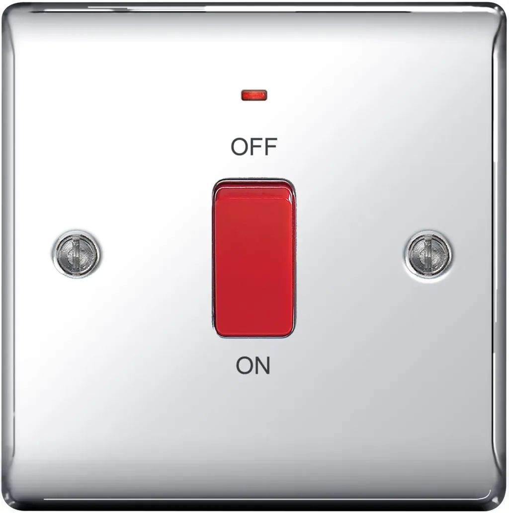 NPC74_Nexus_Metal_Chrome_45A_DP_Switch_with_LED__Single_Plate_150dpi